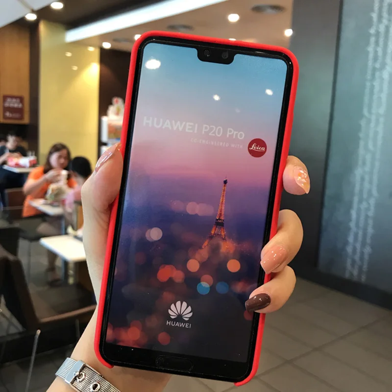 Luxury Original official Silicone Case For Huawei P20 P20 Pro P20 lite Soft Touch Cover For Nova 3e Protective Cases Retail Box (18)