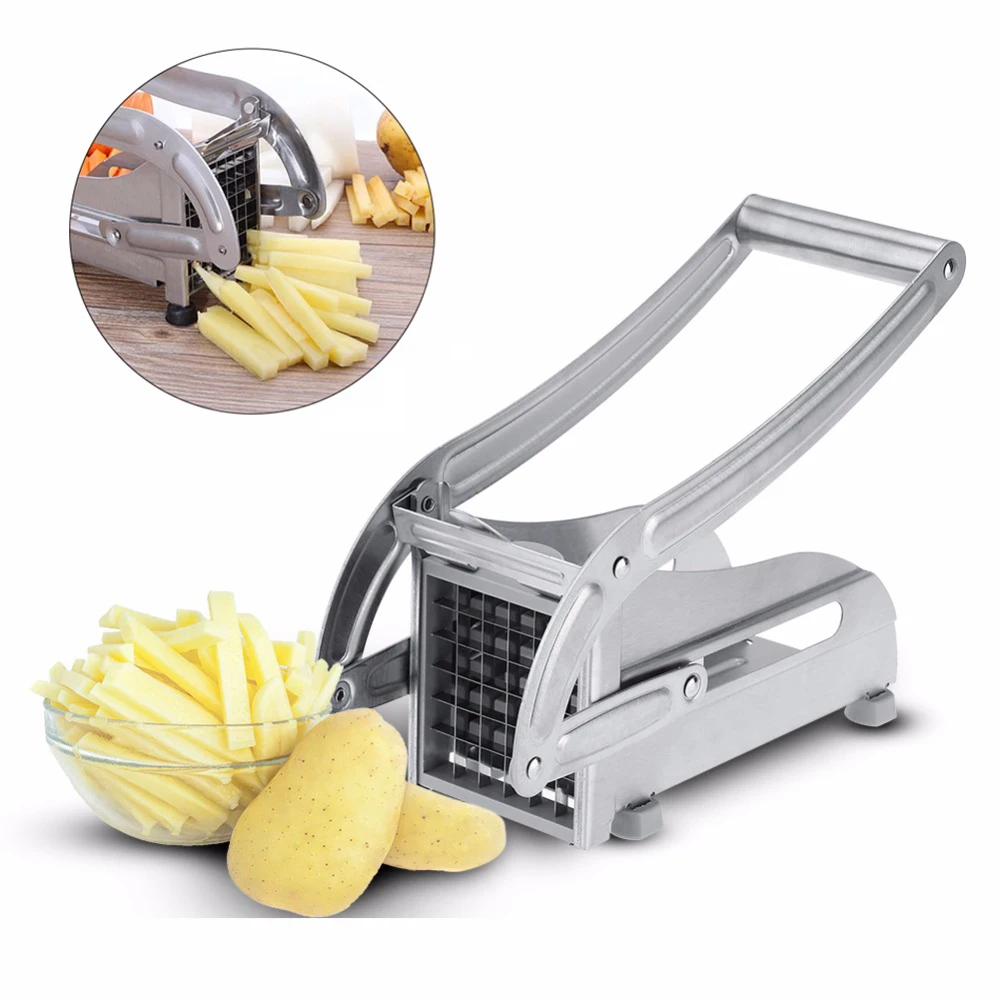 

Stainless Steel French Fries Potato Cutter Slicer Potato Chips Making Machine Chipper Cucumber Slice Cut For Kitchen Gadgets