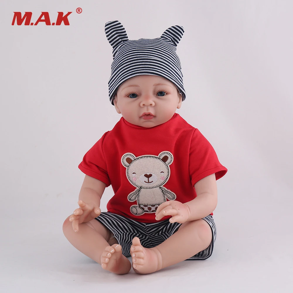 55cm Soft Silicone Reborn Boy Dolls Baby Lifelike Doll ...