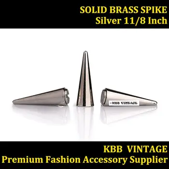 

Wholesale ! 200pc Metal Punk Spikes Gothic Cone Stud Screwback Large 1-1/8'' silver