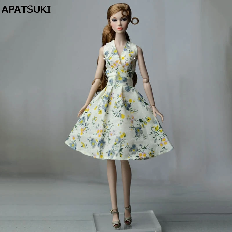 Doll Clothing Floral Gown 