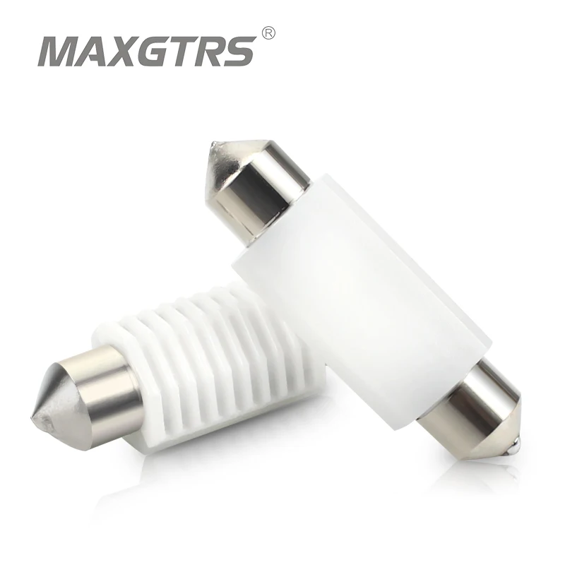 

5X 31 36 39 41mm C5W 3030 Ceramic LED Car Festoon Dome Interior Reading Light Map Lamp Bulb DC12V/24V Canbus Error Free