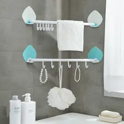 Мощный Крючки Присоски ванная комната стены без следа полотенце крюк кухня ванная комната творческий настенный крючок