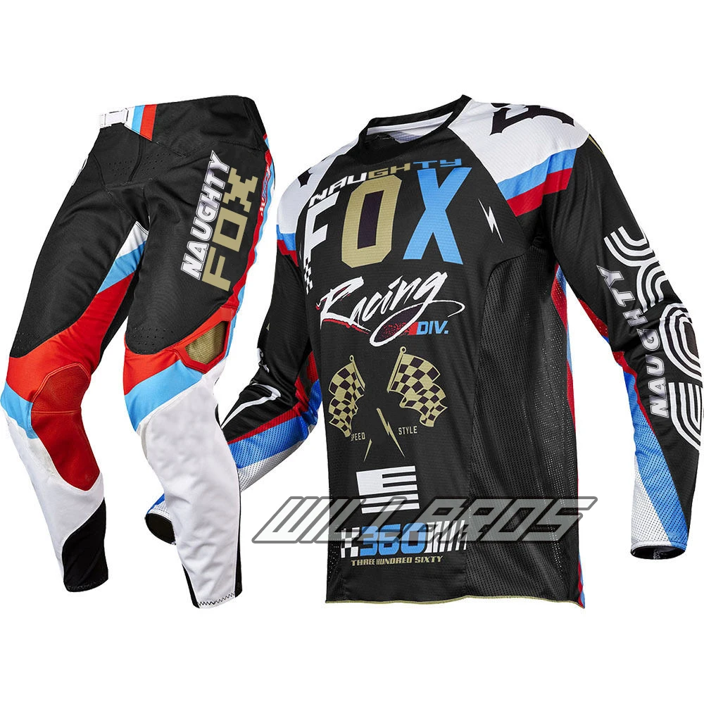 

360 MX 2017 Racing Rohr Jersey & Pant Combo Motocross Gear ATV Dirt Bike Offorad Cycling Suit