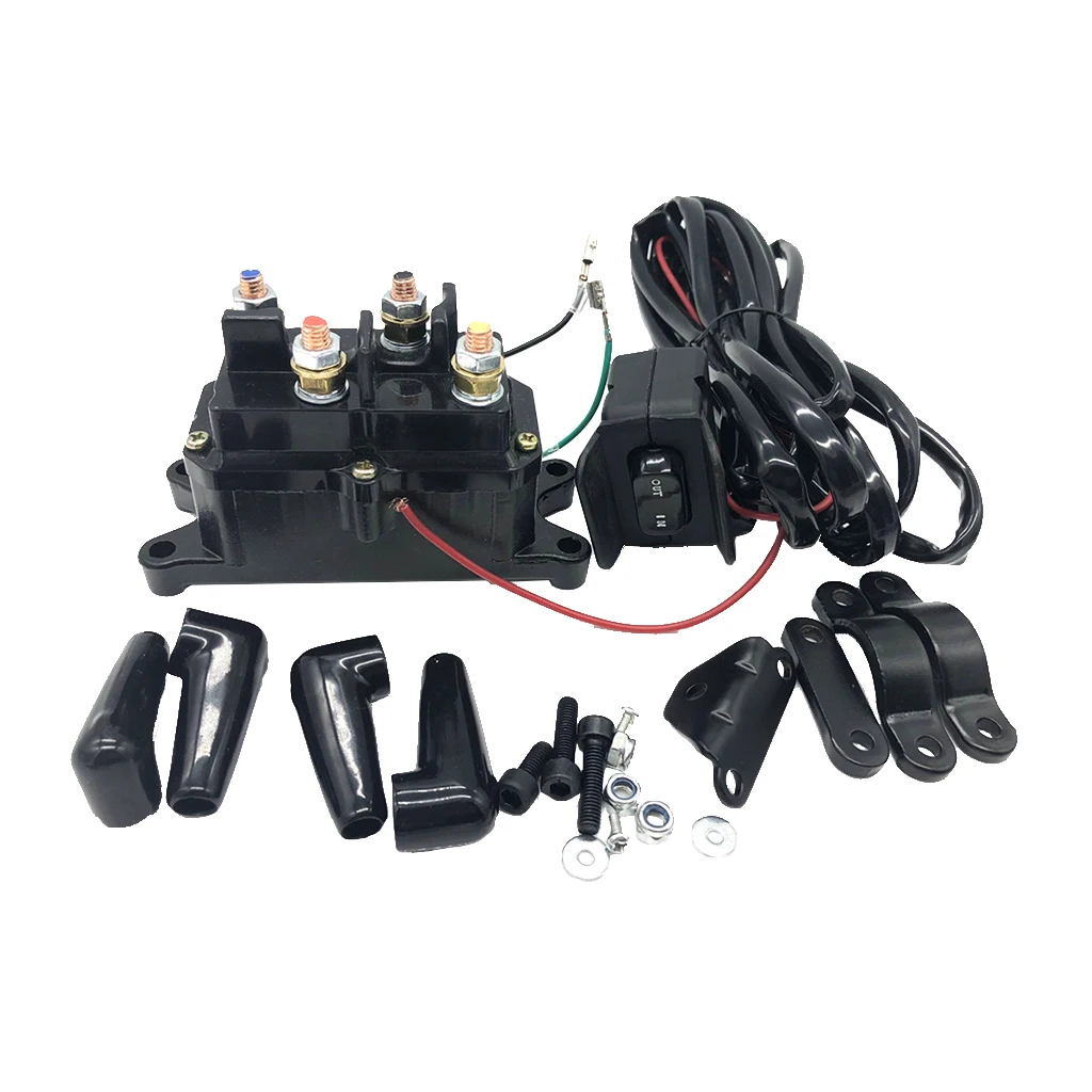 12vdc Atv Utv Solenoid Relay Contactor+winch Rocker Thumb Switch Wiring
