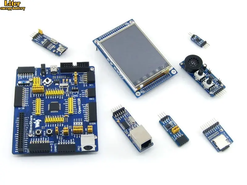 STM32 плата STM32F103RCT6 STM32F103 ARM Cortex-M3 макетная + 6 аксессуаров модуль комплект = Open103R