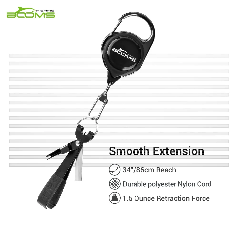 Booms Fishing FC3 Fly Fishing Quick Knot Tools Nail Knotter Lines Clipper Nipper Scissors Hooks Sharpener with Zinger Retractor