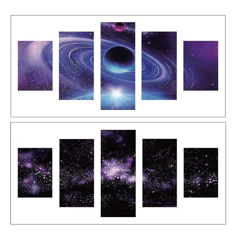 

Dreamy Starry 5D DIY Full Drill Diamond Painting 5-pictures Combination Crafts Cross Stitch Kit Embroidery Home Decor Gift