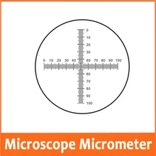 0,1 мм DIV стеклянный сценический окуляр объектив шкала скольжения измерительный микроскоп-микрометр Калибровочная линейка для микроскопа