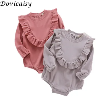 

Autumn Baby Rompers Sweater Baby Girl Long-sleeve Knitted Overalls Infant Girl Princess Cotton Clothes Baby Girl Romper