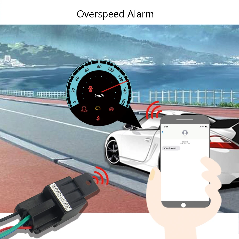 Автомобильное реле gps трекер ударная сигнализация gps GSM локатор трекер устройство дистанционного управления Противоугонный мониторинг отключение масла питание бесплатное приложение