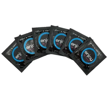 6 Pcs/Lot Natural Latex Safe Sex Condoms Sex Tool Products for Men Adult Sex Products