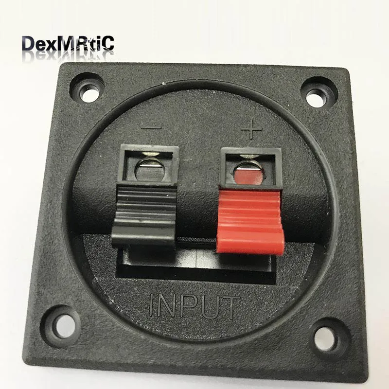 5pcs 56mm square Speaker wire clip horn clamp/audio clip 2p wiring seat