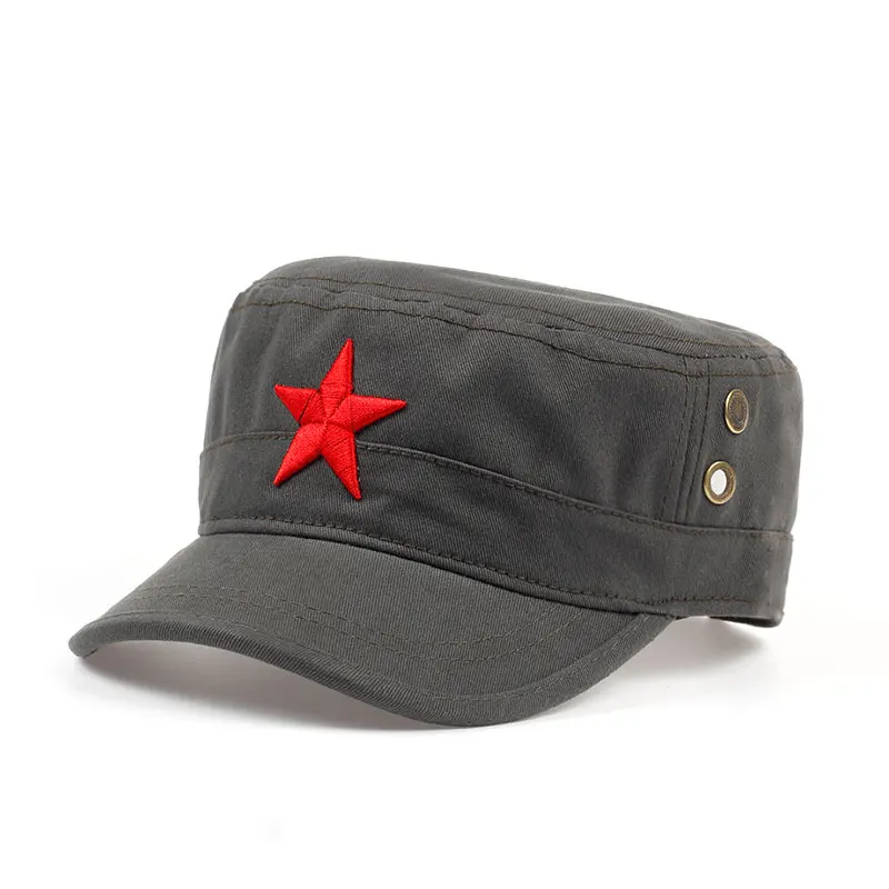 Хлопок, высокое качество, пять звезд, газовая дыра, бейсболка, s сервис, армейская шляпа, патруль, плоские шляпы, хип-хоп холщовая бейсболка, кепки - Цвет: Армейский зеленый