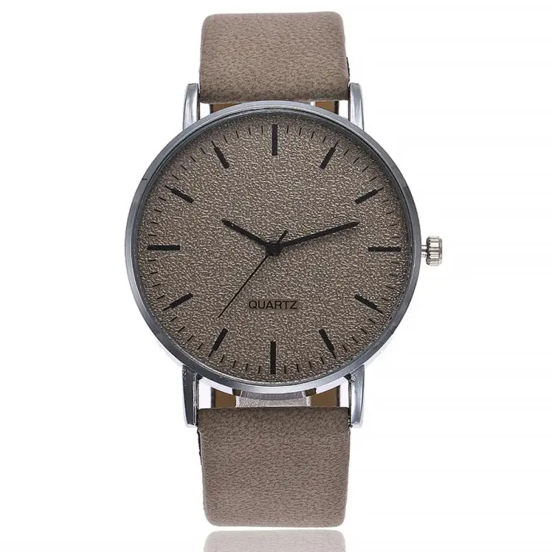 Vansvar женские часы простые креативные кварцевые наручные часы Роскошный кожаный браслет круглый чехол для часов Reloj Mujer 18MAR20 - Цвет: G