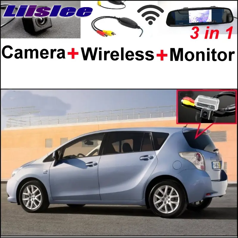

Liislee 3 in1 Special Camera + Wireless Receiver + Mirror Monitor Easy DIY Back Up Parking System For TOYOTA Verso EZ