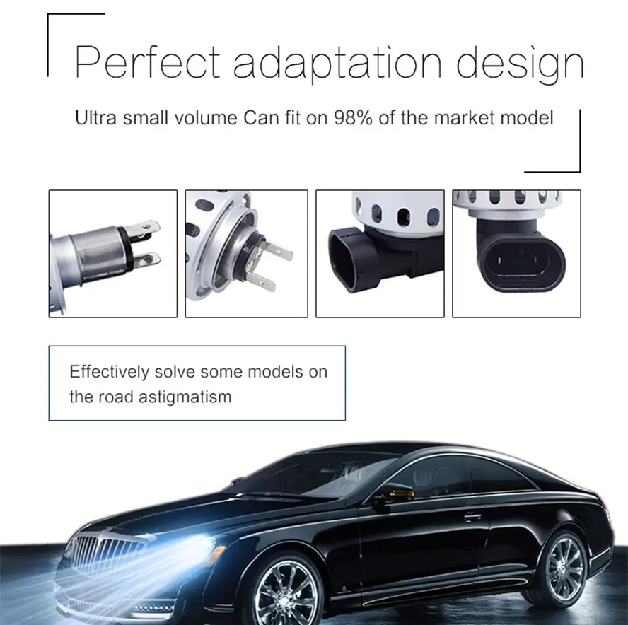 led car headlight bulb cob light source 80w auto lamp light  (17)