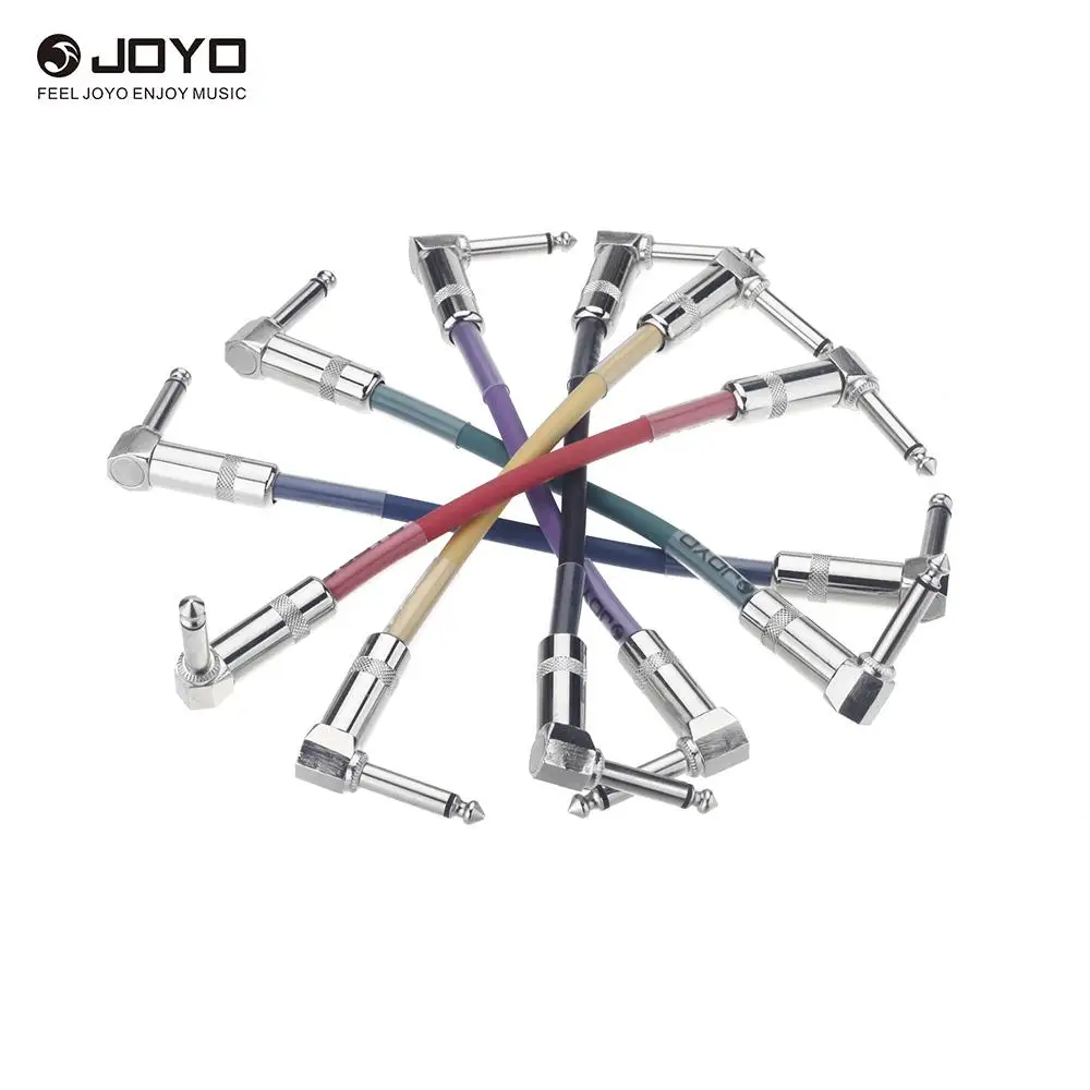 Joyo CM-11 6 шт. кабель гитарный 20 см/7 87 дюйма 35 мм стерео штекер инструмент Аксессуары