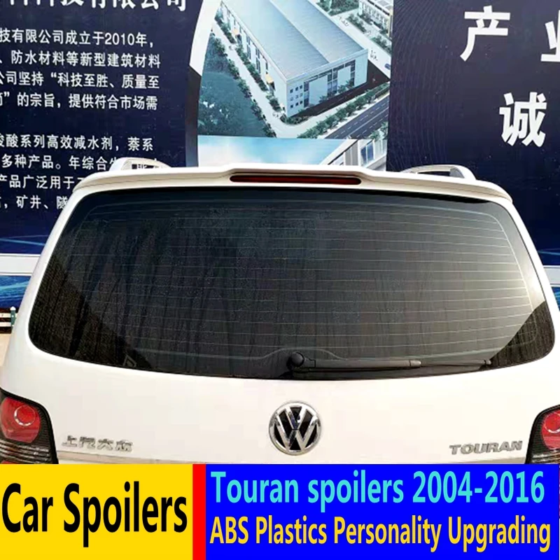 

Golden Style for VW touran spoiler 2004 to 2015 primer paint high quality ABS material rear window roof spoiler for Volkswagen