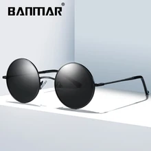 BANMAR, круглые металлические солнцезащитные очки в стиле стимпанк, готика, для мужчин и женщин, модные очки, фирменный дизайн, Ретро стиль, Винтажные Солнцезащитные очки, UV400 201945