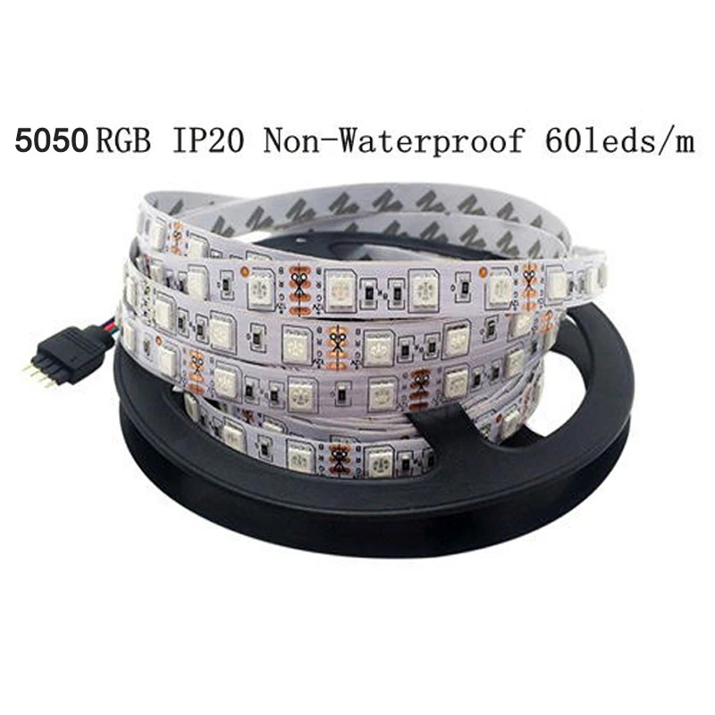 

DC 12V 5M RGB LED strip Waterproof 5050 2835 60LED/M Flexible 12 volt LED Light Stripe White Warm White ledstrip blue bande led
