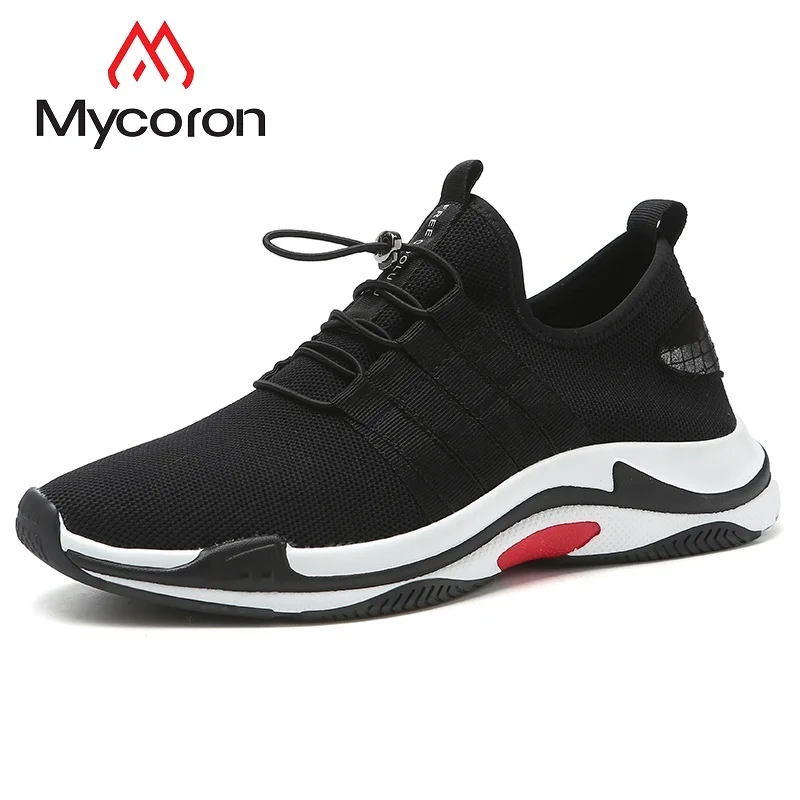 Sapato De Moda Caminhada Respirável Homem Botas Sapatos Masculino Mycoron Preto Casuais Recomendar Sapatilha Leve 2018 Marca 0Op0xYwq