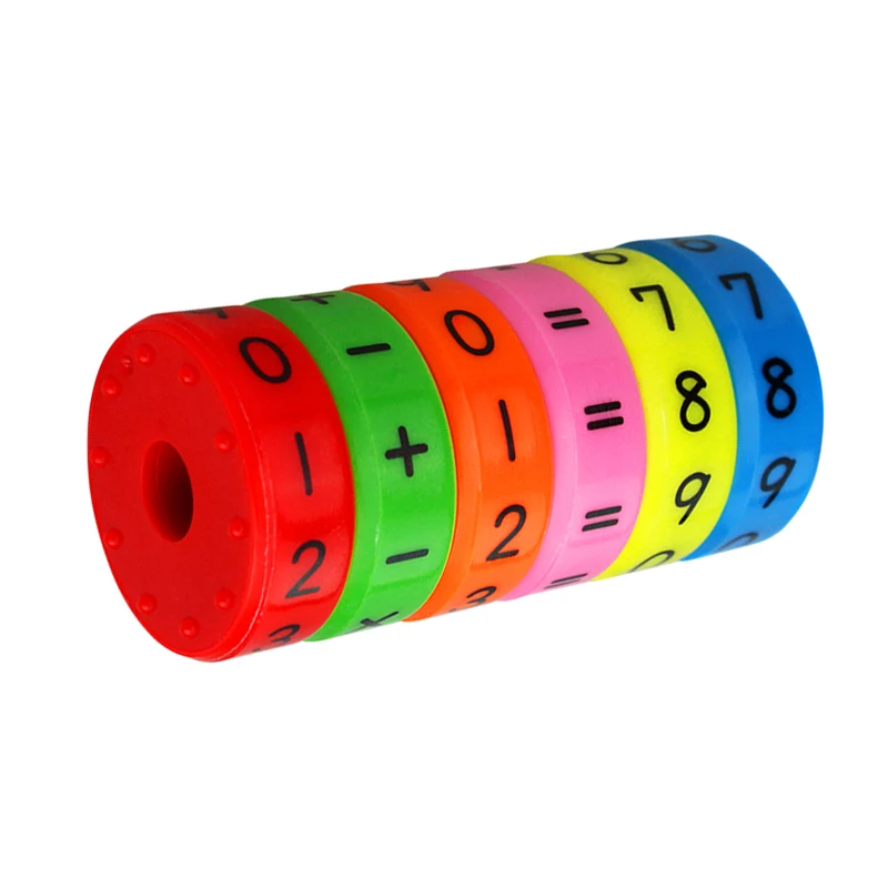 6 шт. магнитные математические цифры игрушки Монтессори детские дошкольные Развивающие игрушки для детей Математика подсчет обучающая помощь Пазлы для мальчиков и девочек