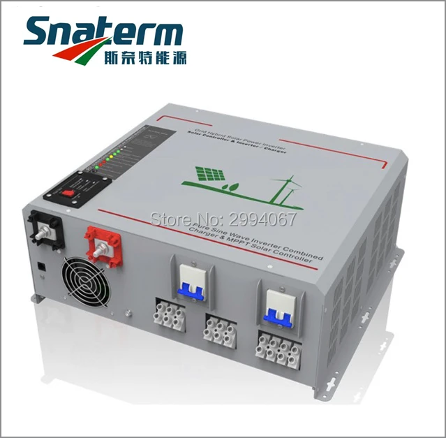 

DC 24V SCI 1000W/1KW Hybrid solar inverter build in MPPT PV Solar charger controller 30A 40A 50A AC 230V Surge Power 3KW/3000W