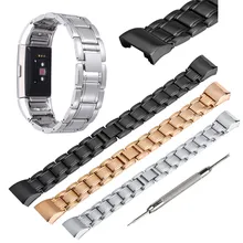 Hiperdeal Беспроводные устройства Умные аксессуары из натуральной Нержавеющая сталь Браслет Смарт часы ремешок для fitbit заряд 2 jan17