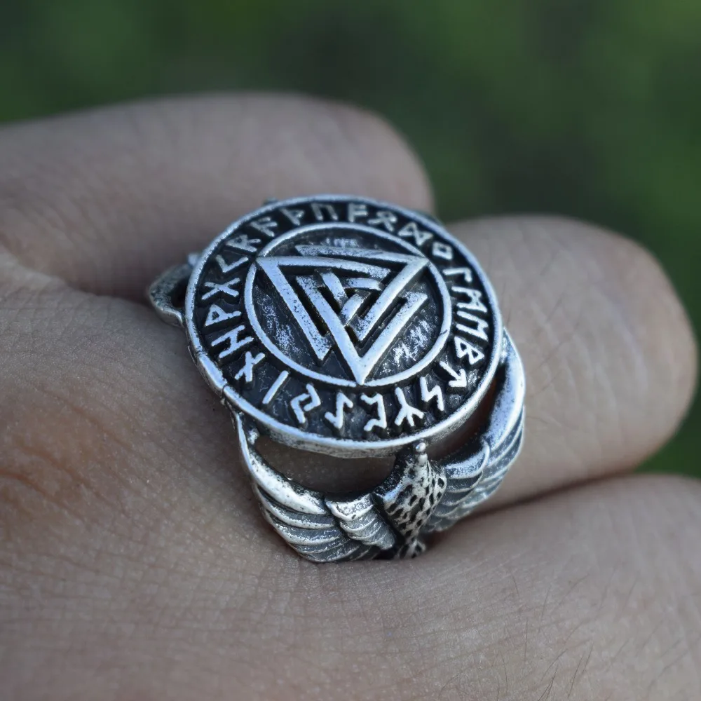 Кольцо Valknut в старинном стиле женское стиль викингов Sanlan|Кольца| |