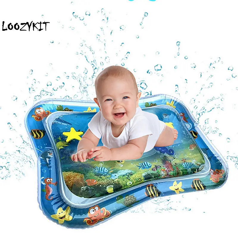 Лидер продаж детский водный игровой коврик Loozykit надувной для младенцев центр