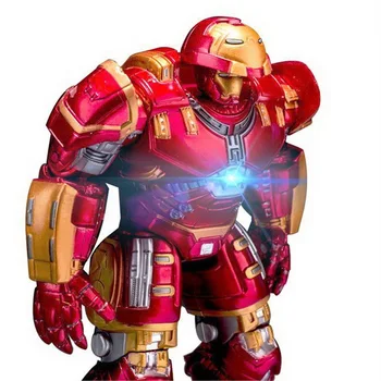 NEW Marvel Avengers 3 Iron Man Hulkbuster Armor Joints Movable dolls Mark With LED Light PVC Action Figure Collection Model Toy halloween toy gift marvel avengers action figure collection 27cm pa captain america model doll movable decorations