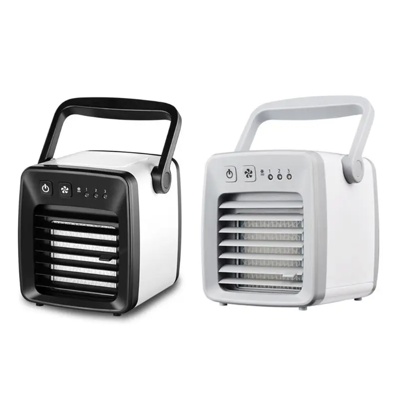 

USB Fan Cooler Cooling Fan Mini Portable Air Conditioner Powerful Soft Wind Cool Indoor Outdoor Summer Device Room Student Suppl
