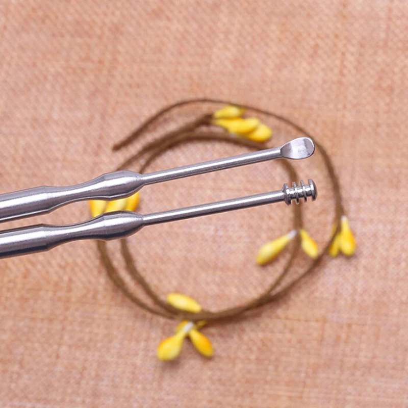 2Pcs/set New Cleaning Removal Ear Syringe Come Done Extractor Stainless Needles Antibacterial Acne Cleansing Care Tools | Мать и ребенок