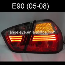 Задние лампы для BMW E90 320i 323i 325 330 335 2005-2008 год светодиодный задний светильник, задний светильник, красный, черный цвет V2 SN