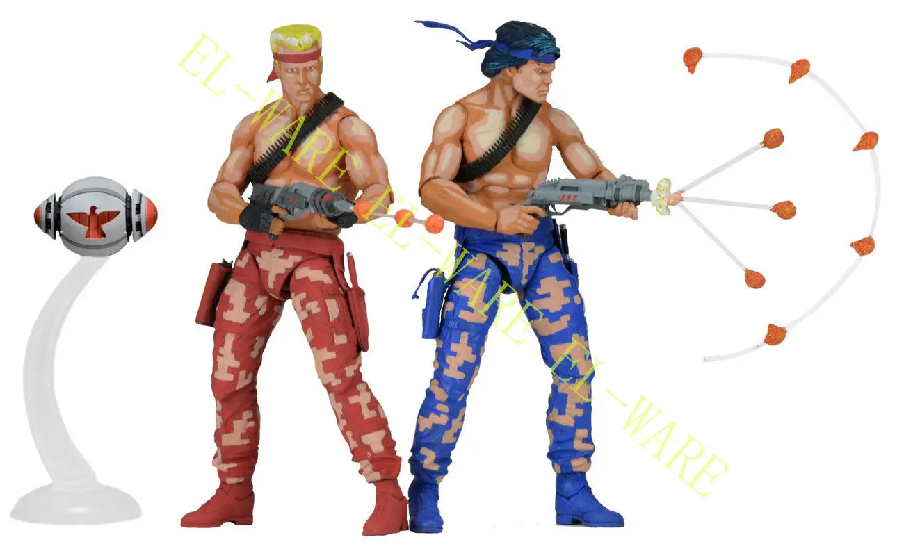 7 дюймов NECA Contra &quotвидео игра Bill and Lance 2 пакет Nintendo PVC экшн фигурка Модель