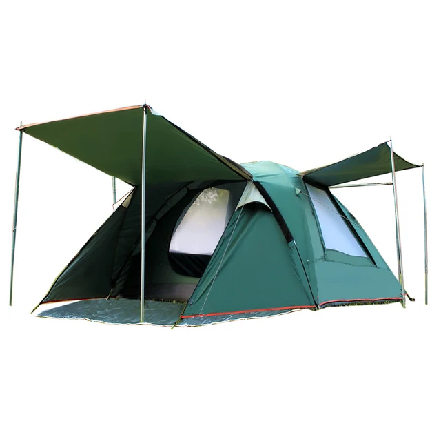 Best Price High Quality Double Layer One Hall One Bedroom 3-4 Person Waterproof Windproof Camping Tent Beach Tent Barraca Best Price High Quality Double Layer One Hall One Bedroom 3-4 Person Waterproof Windproof Camping Tent Beach Tent Barraca