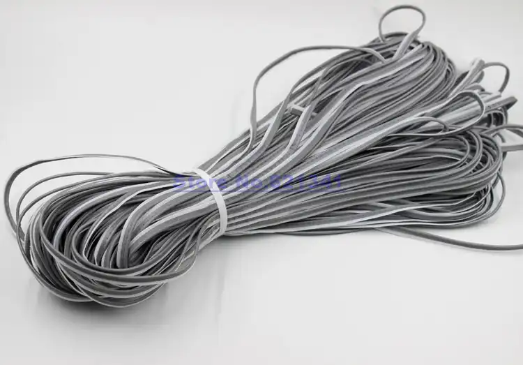 10m Bright Silver Reflective Sewing Material Piping Fabric Strip Edging Trim