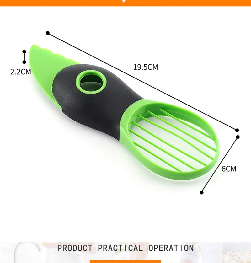 1Pcs Creative Avocado Melon Scoops Multifunctional Fruit Tools Avocado Peeler Kitchen Practical Convenient Gadget