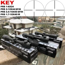 Hot New Brand Optical Sight PRS 1.7-10X40IR Riflescope Optics Rifle Sight Hunting optical Red dot Green dot Hunter Gun Accessory