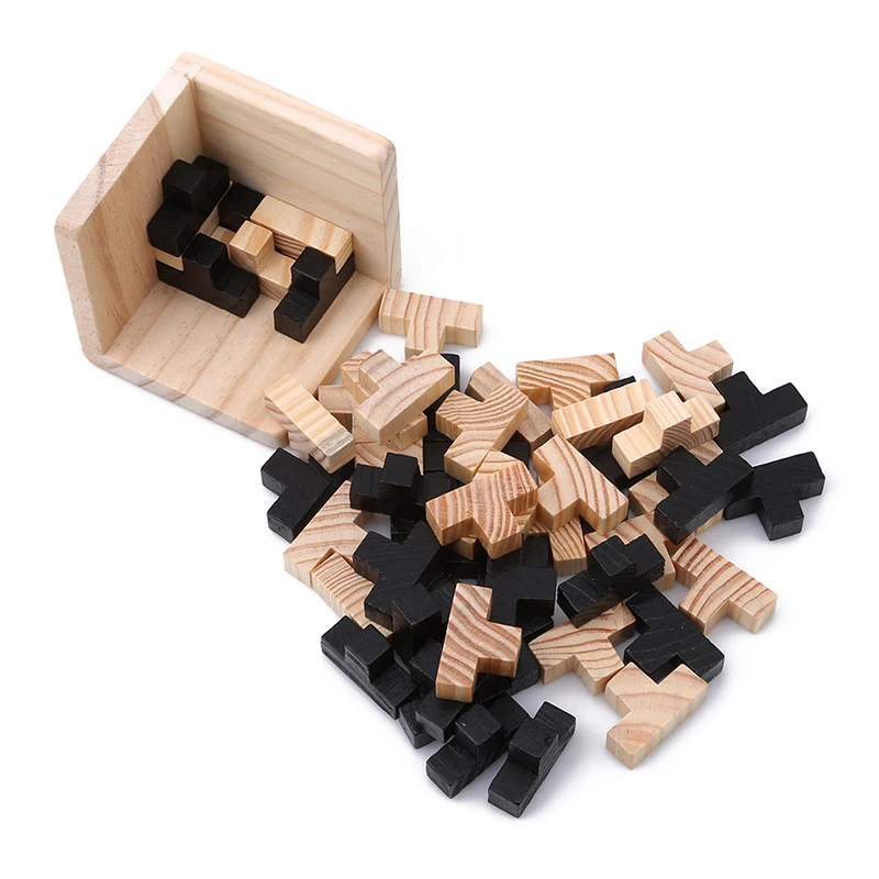 IQ Brain Teaser Luban Creative Interlocking Wooden 3D ...