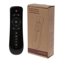 2.4GHz Wireless Remote Control Fly Air Mouse T2 3D Gyro Sense Motion Stick For 3D Game Android TV PC TV Smart TV TV Box original rii mini i7 2 4g wireless fly air mouse remote control motion sensing built in 6 axis for android tv box smart pc