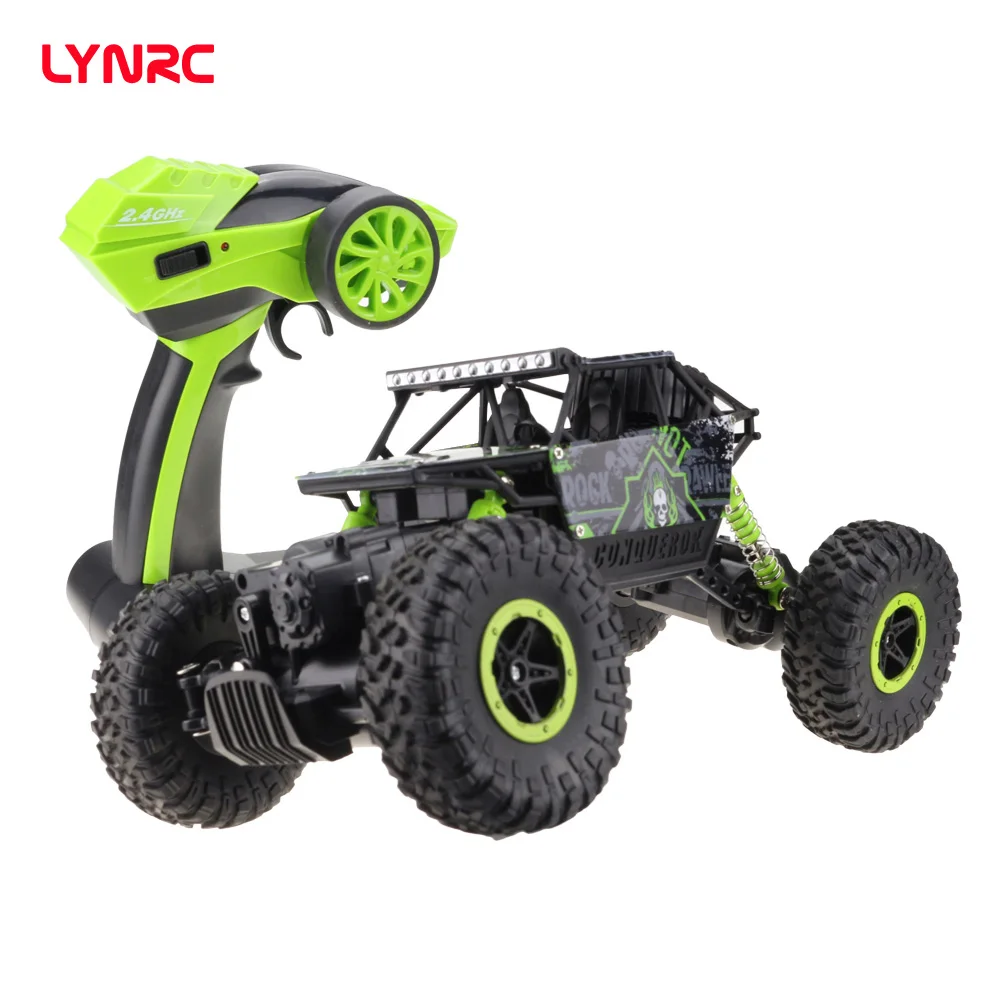 Lynrc RC автомобиль 4WD 2,4 ГГц альпинистский автомобиль 4x4 двойные двигатели Bigfoot автомобиль пульт дистанционного управления модель внедорожный автомобиль игрушка - изображение