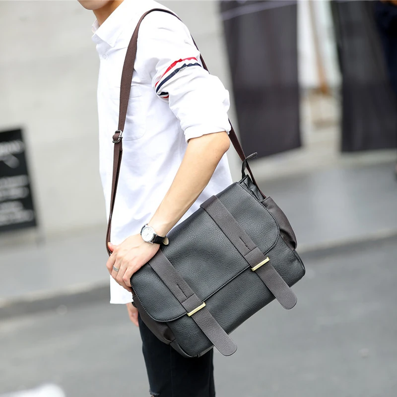 

Men Messenger Bags Large Canvas CrossbodyBags School Shoulder Bags Laptop Bag Travel Handbags High Quality Men Casua Bag 2642