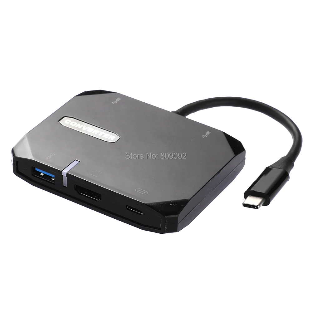  High Speed Type C to HDMI 5-in-1 3 point USB3.0 Adapter for MacBook Samsung Huawei usb c Converter 