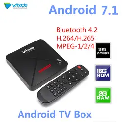 V9 PRO ТВ Box Android 7,1 Amlogic S912, 2 Гб оперативной памяти, 16 Гб встроенной памяти, Bluetooth 4,2 H.264/H.265 MPEG-1/2/4 Поддержка 2,4G 5G Беспроводной WI-FI Декодер каналов