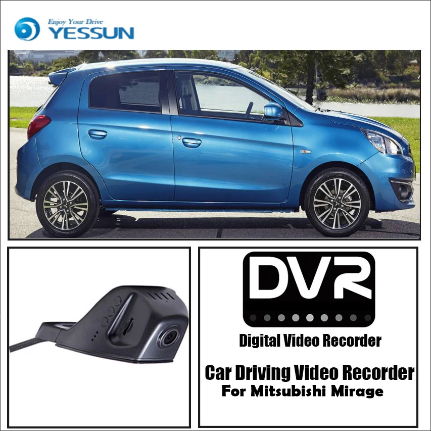 YESSUN для Mitsubishi Mirage Автомобильный видеорегистратор DVR Mini control APP Wifi камера регистратор приборная панель камера