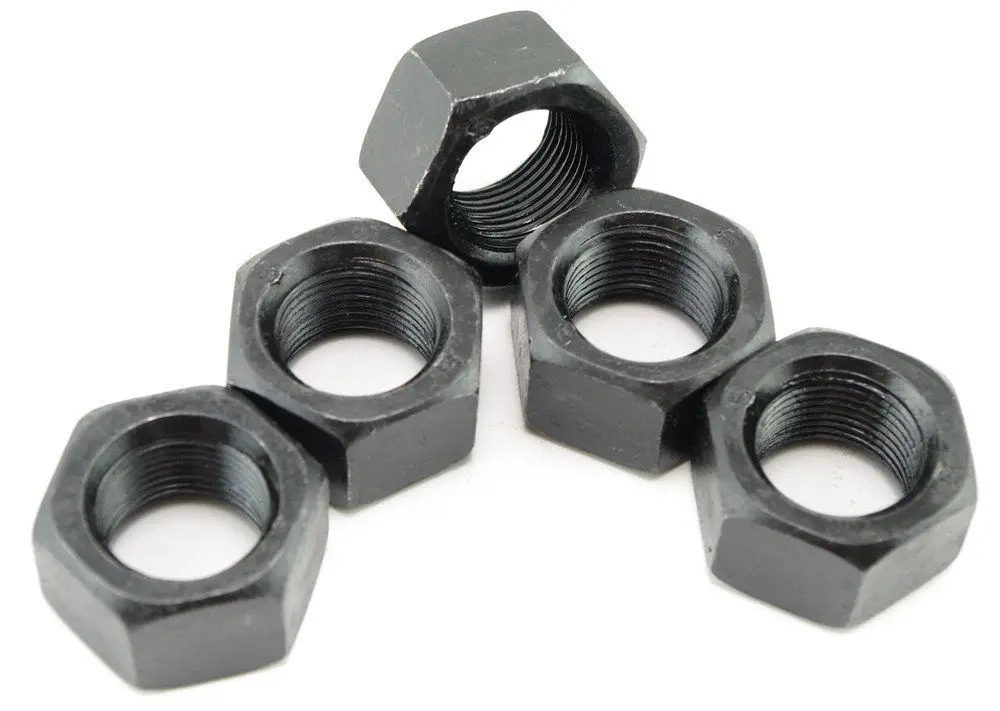 

Free shipping 20 pieces Metric M14*1.5mm Fine Pitch Thread Nuts Black Finish