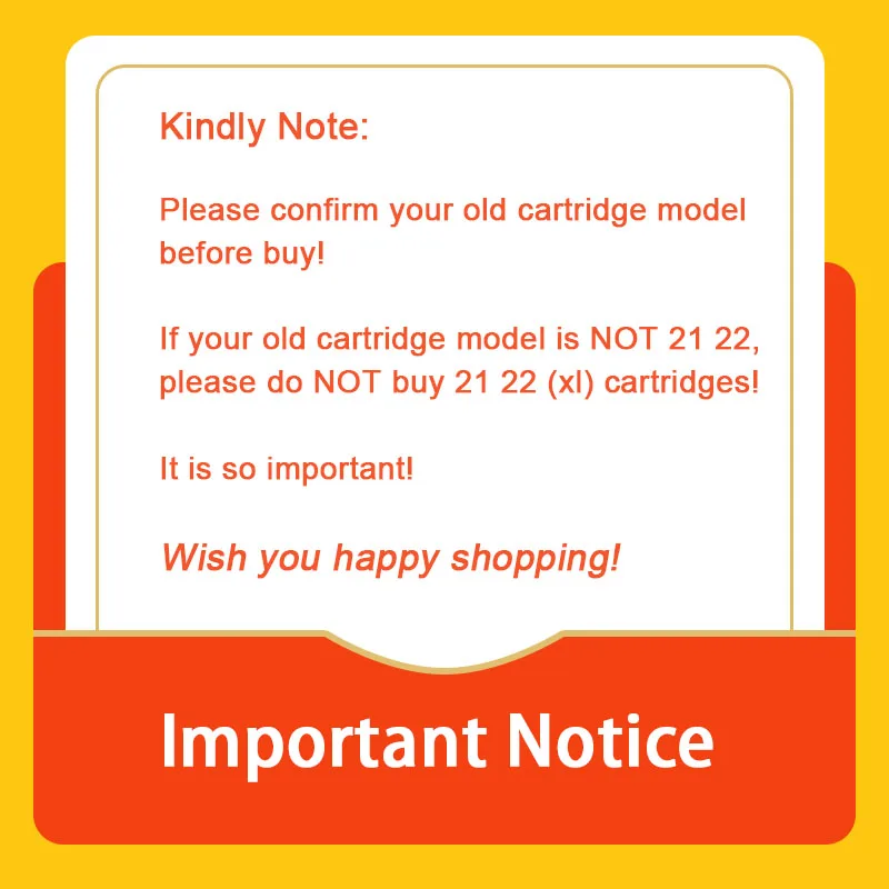 Сменный картридж befon для HP 21 22 Deskjet F2280 F4180 F4100 F2100 F2200 F300 F380 D2300|ink cartridge|replacement cartridgeink