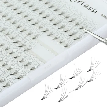 

Large capacity 6D Russian Volume Eyelashes Extension Short Stem Pre made Fans C D curl Mink Lash Eyelash Individual Extensions